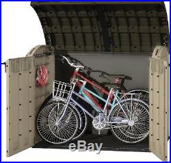 plastic garden bike storage