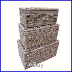 large grey toy boxes