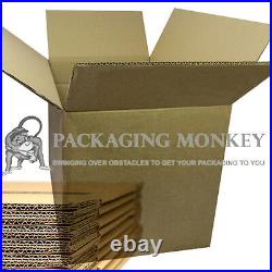 100 LARGE D/W CARDBOARD REMOVAL STORAGE BOXES 18x12x12 STRONG DOUBLE WALL