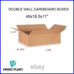 100 STRONG LARGE DOUBLE WALL CARDBOARD BOXES HOME STORAGE PACKING 49x16.5x11