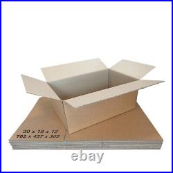100 X-LARGE DOUBLE WALL Cardboard Stock Boxes 30x18x12 Removal Moving Storage