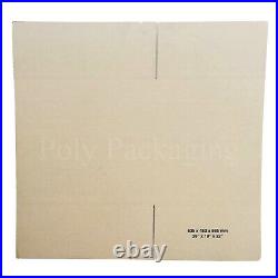 100 x 25x19x22 SINGLE WALL Cardboard Boxes (635x483x565mm)Large Packing Box