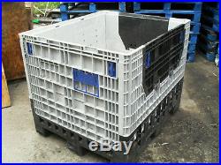 10 X large plastic collapsible pallet boxes magnum crates storage