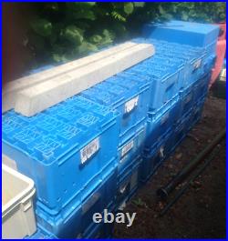 10 x 604028 Strong Large Heavy Duty Plastic Stackable Storage Containers Boxes