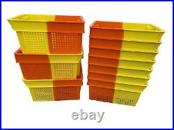 10 x NEW Two Tone Vented Plastic Stacking Euro Boxes Totes 600 x 400 x 300mm