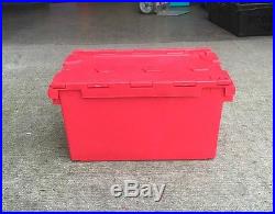 10 x New 80 Ltr Large Plastic Storage & Removal Crates Containers Boxes
