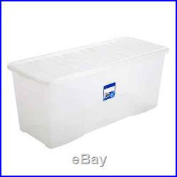 133 Litre Plastci Storage Box With Lid Large Container Boxes Home Office Store