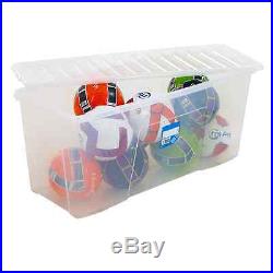 133 Litre Plastci Storage Box With Lid Large Container Boxes Home Office Store