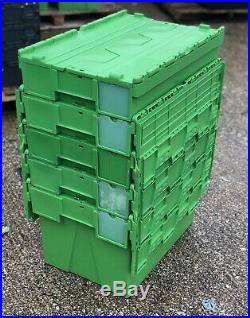 15x Large Plastic storage boxes, Tote box, Removal Box, Stackable, Storage box
