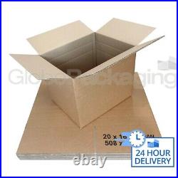 180 x LARGE DOUBLE WALL MOVING SHIPPING BOXES 20x16x16