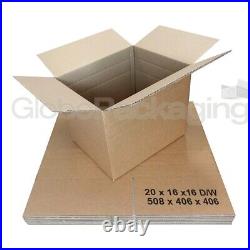 180 x LARGE DOUBLE WALL MOVING SHIPPING BOXES 20x16x16