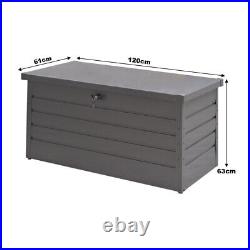 200/350L/600L Lockabel Steel Outdoor Balcony Patio Garden Storage Box Waterproof