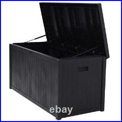 200-600L Outdoor Storage Box Large Patio Garden Deck Container Chest Wheels