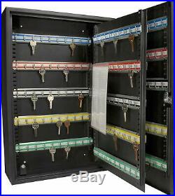 200 Key Storage Cabinet Lock Box Safe Organizer Wall Mount Large Car Lot Holder