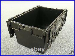 20 Black LARGE Nearly New Plastic Removal Storage Crate Box Container 80L