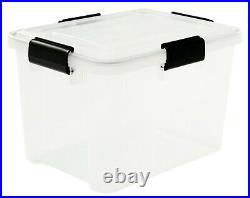 20 Litre Large Weathertight Airtight Clear Plastic Damp Area Dry Storage Box