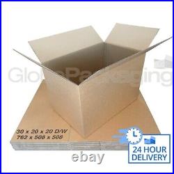 20 XX-LARGE D/W CARDBOARD REMOVAL STOCK BOXES 30x20x20