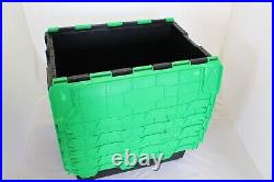 20 x Black/Green LARGE New Removal Storage Crate Box Container 80L
