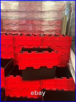 20 x New Heavy Duty Storage boxes with attached lid 400 x 300 x 306mm