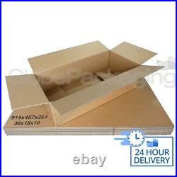 20 x VERY LARGE D/W TV MOVING CARDBOARD BOXES 36x18x10