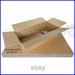 20 x VERY LARGE D/W TV MOVING CARDBOARD BOXES 36x18x10