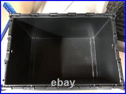 20x Plastic Removal Storage Crate Boxes Containers Large Heavy Duty BARGAIN