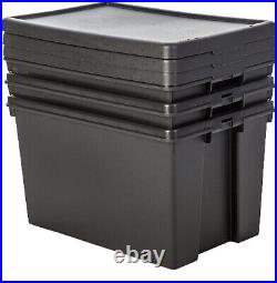 24L/36L/45L/62L/92L Heavy Duty Recycled Plastic Commercial Storage Box & Lid