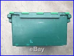25 x Heavy Duty Plastic Storage/Removal Crates (Green)