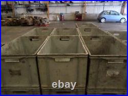 25x Storage Box Heavy Duty Large Plastic Grey 600x400x330