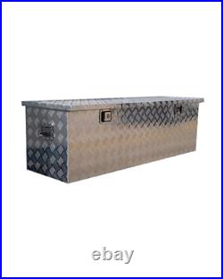 284 Us Pro Aluminium Chequer Job Site Storage Chest Tool Box Van Truck Large