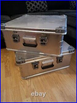 2 x Zarges K470 Aluminium Storage cases 550x550x220 internal dimensions