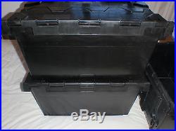 30 New Large House Removal Plastic Storage Crates Boxes Containers 80 Litre