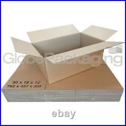 30 X-LARGE DOUBLE WALL Cardboard Stock Boxes 30x18x12 Removal Moving Storage