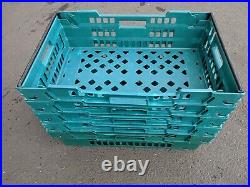 30 x Extra Large Green Bail Arm Crates / Bale Arm Plastic Boxes 690 x 440 x 190
