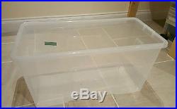 30 x large plastic storage boxes with lids