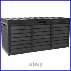 320L outdoor Garden Plastic Storage Utility Chest Cushion Shed Box Furniture