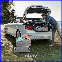 32 Litre Collapsible Plastic Storage Crate Box Stackable Home Office Garage Car