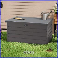 350L Garden Storage Box Utility Chest Cushion Shed Box Outdoor Garden Furniture