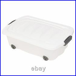 35L, 45L, 70L Under Bed Plastic Storage Box Chest Sets Wheeled With Lid Shoes