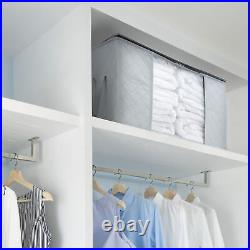 3PC Large Bedding Clothes Storage Bags Zipped Organizer Underbed Wardrobe Closet
