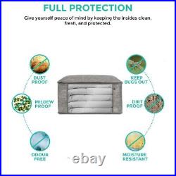 3Pcs Underbed Breathable Bedding Storage Bag Duvet Clothing Wardrobe Cube Closet