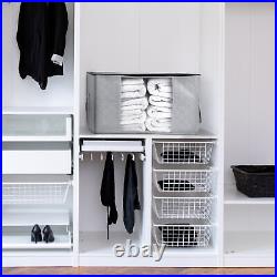 3Pcs Underbed Clothes Storage Bags Zipped Organizer Wardrobe Cube Closet Boxes