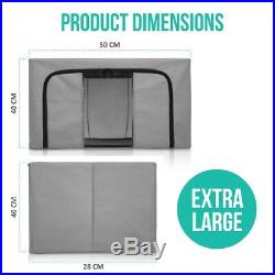3 Clothing Organiser Box Foldable Storage Box XL Capacity Large Collapsible UK