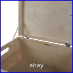 3 Tier Large Wooden Stackable Storage Boxes 40 x 30 x 75 cm Decorative Pine
