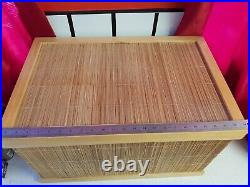 3 wooden storage stacking box with lids