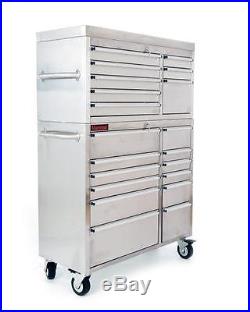 41 Stainless Steel Tool Box Chest Roll Cab Large Storage Brand New