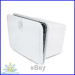 435MM x 335MM BOAT WHITE LARGE WHITE INNOVATIVE TACKLE STORAGE BOX + 4 TRAYS