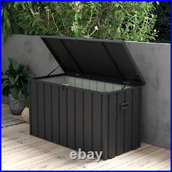 450L Large Plastic Outdoor Garden Storage Box Patio Utility Chest WaterResistant