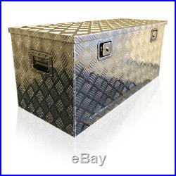 450 US PRO ALUMINIUM CHEQUER PLATE JOB SITE BOX TOOL BOX TRUCK STORAGE Large