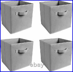 4X Foldable Storage Collapsible Box Home Clothes Organizer Fabric Cube